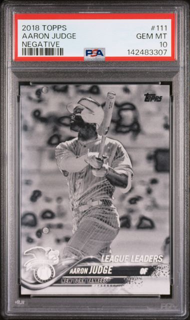 2018 Topps TOPPS NEGATIVE #111 Aaron Judge front