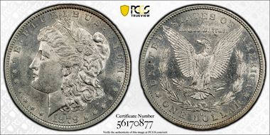 1879-O $1 AU58