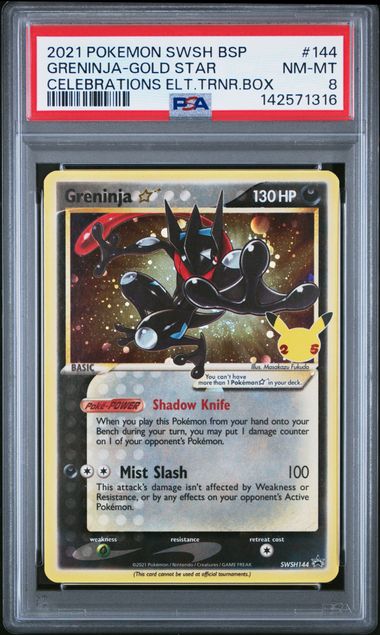 2021 Pokemon Celebrations Gold Star #144 Greninja front