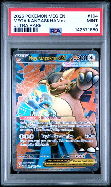 2025 Pokemon Mega Evolution Psa ULTRA RARE #164 Mega Kangaskhan front