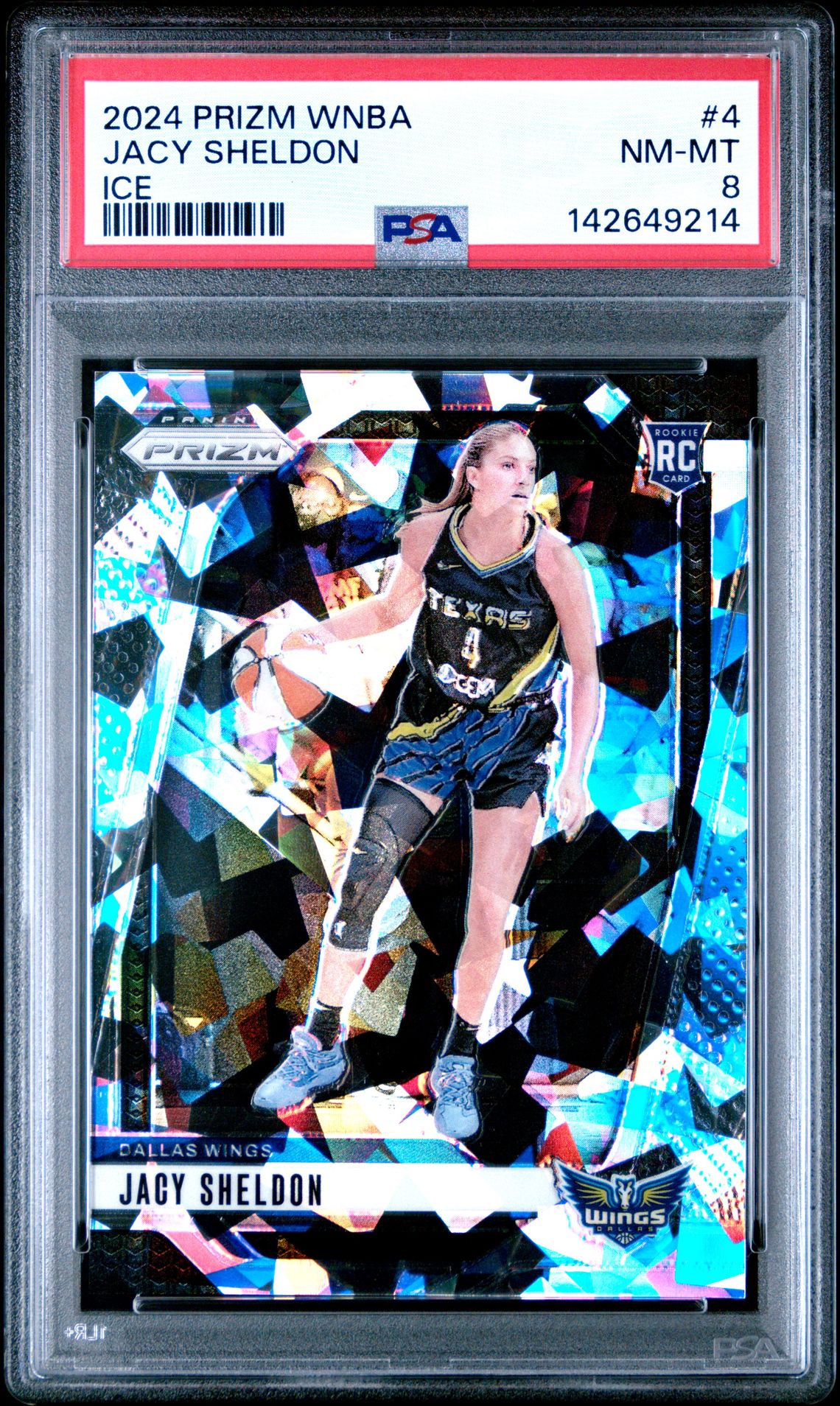 2024 Panini Prizm Wnba Jacy Sheldon #4 (Ice) Nm-Mt 8 front