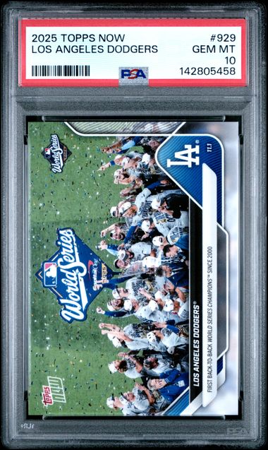 2025 Topps Topps Now #929 Los Angelesdodgers front