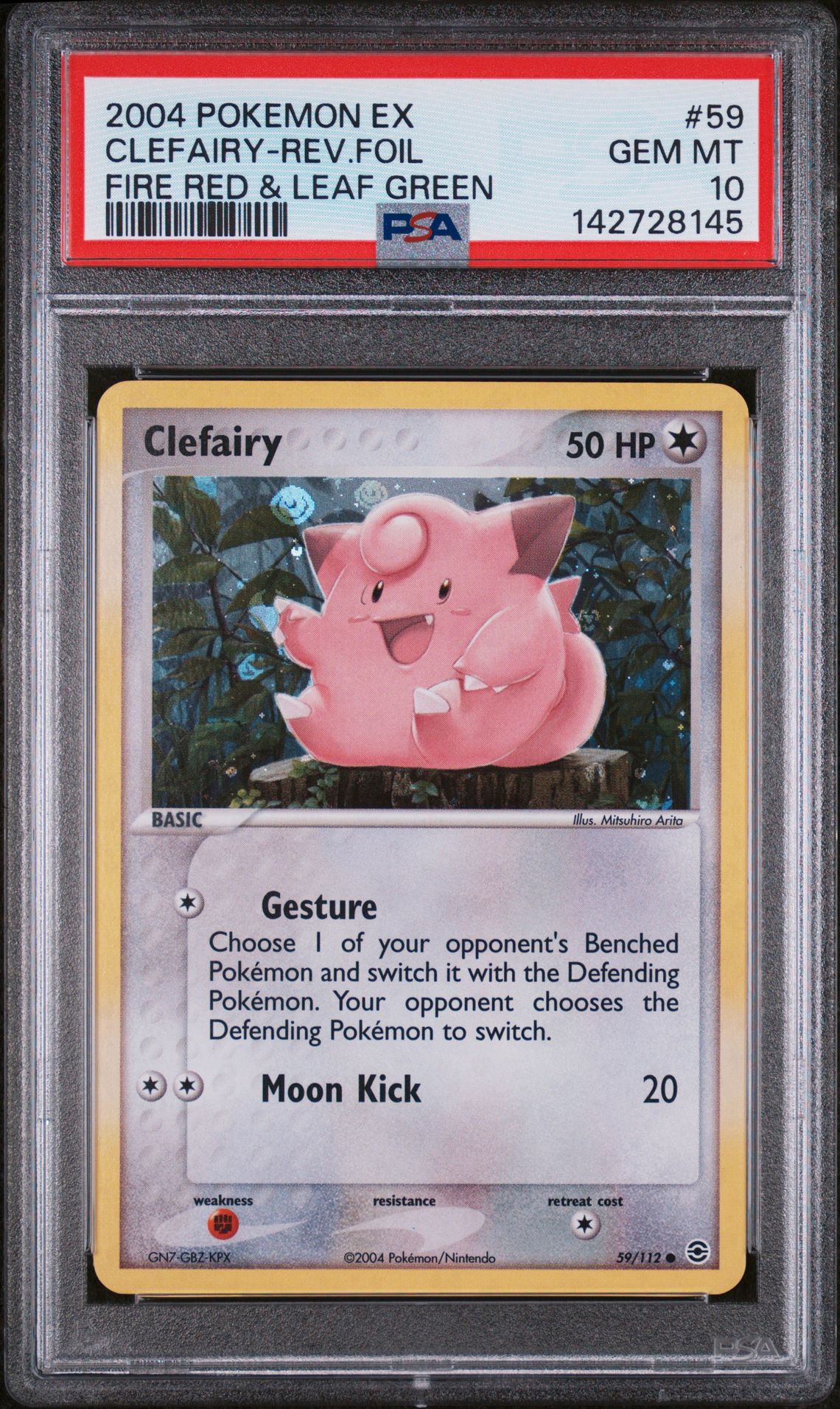 2004 Leaf POKEMON EX FIRE RED & LEAF GREEN #59 Clefairy-Rev.Foil front