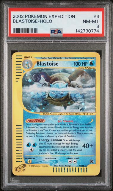 2002 Pokemon Expedition Base Set Holo #4 Blastoise-Holo front