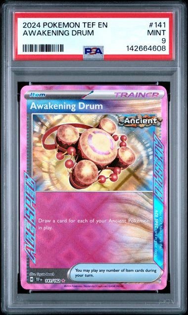 2024 Pokemon Temporal Forces #141 Awakening Drum front