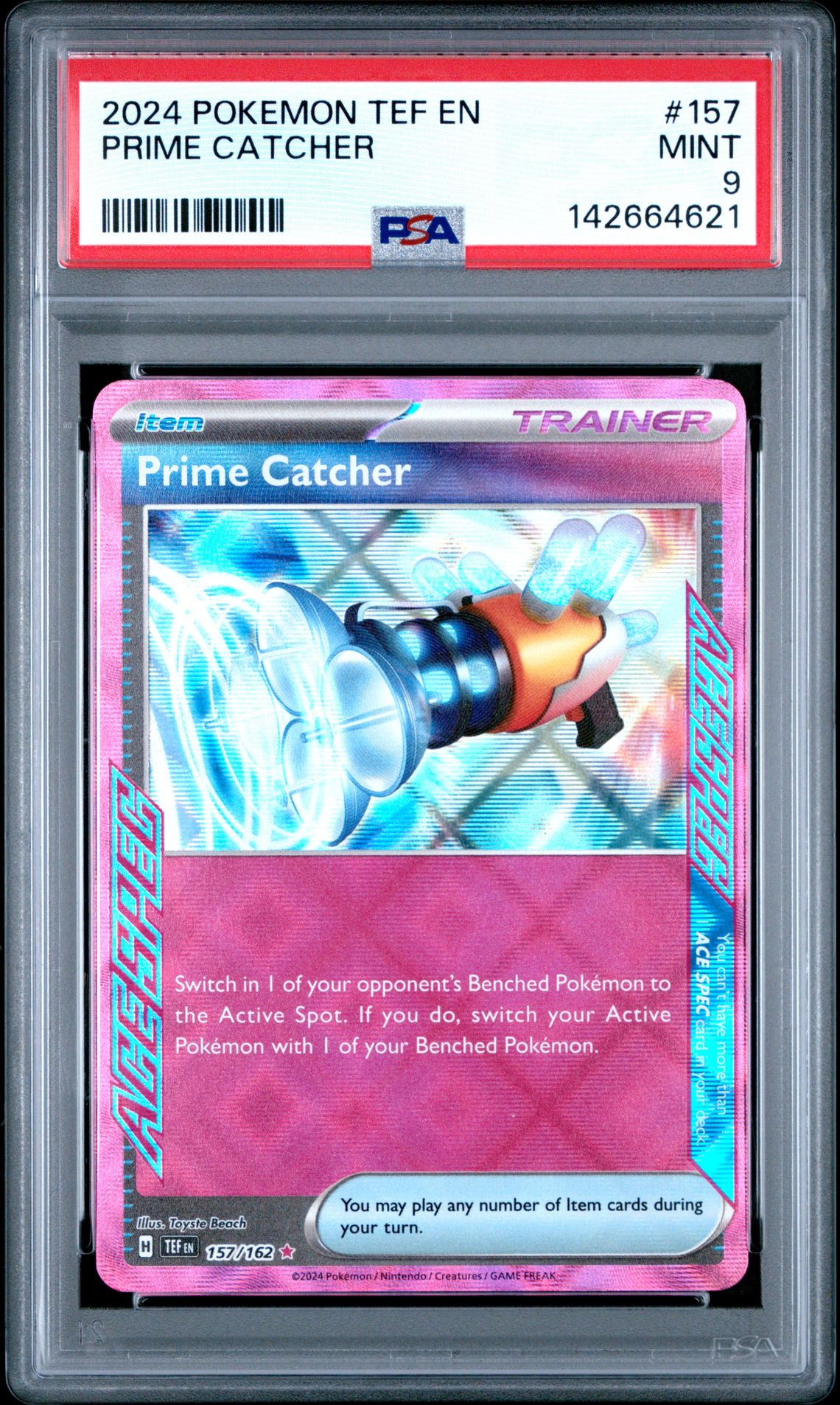 2024 Pokemon POKEMON TEF EN-TEMPORAL FORCES Prime Catcher front