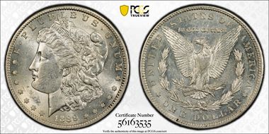 1889-S $1 AU58