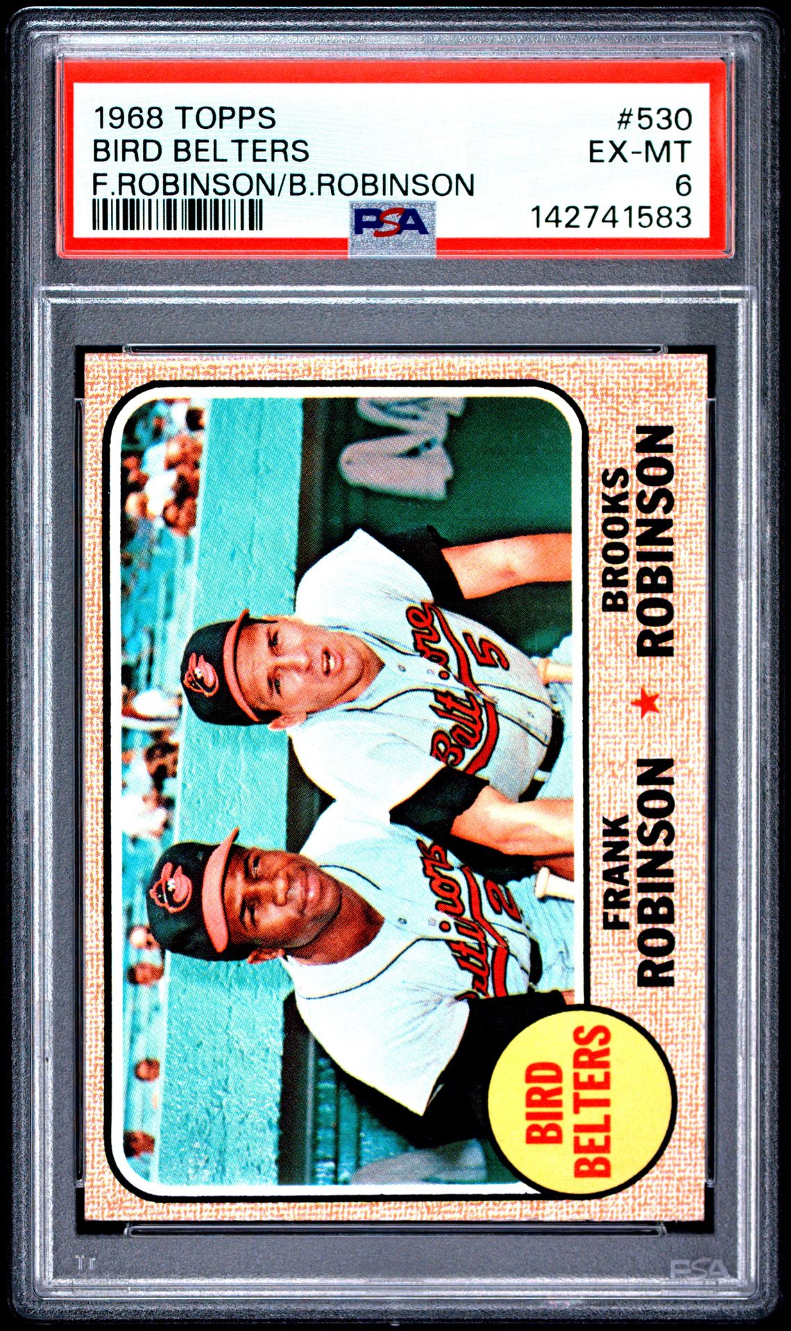 1968 Topps TOPPS F.ROBINSON/B.ROBINSON #530 Bird Belters front