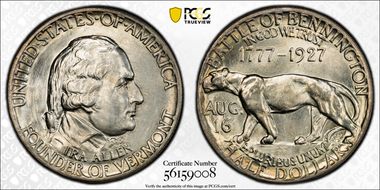 1927 50C Vermont MS65
