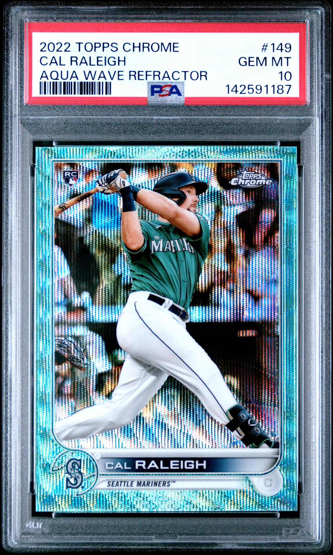 2022 Topps TOPPS CHROME Refractor #149 Cal Raleigh front