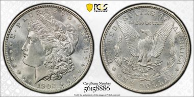 1902 $1 MS66+ 