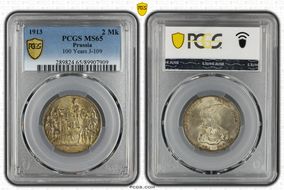 1913 2 Mk 100 Years J-109 MS65