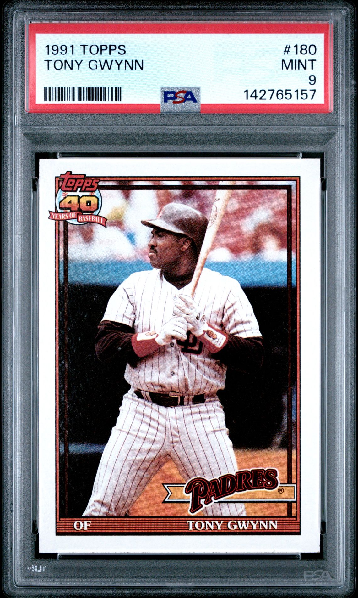 1991 Topps #180 Tony Gwynn front