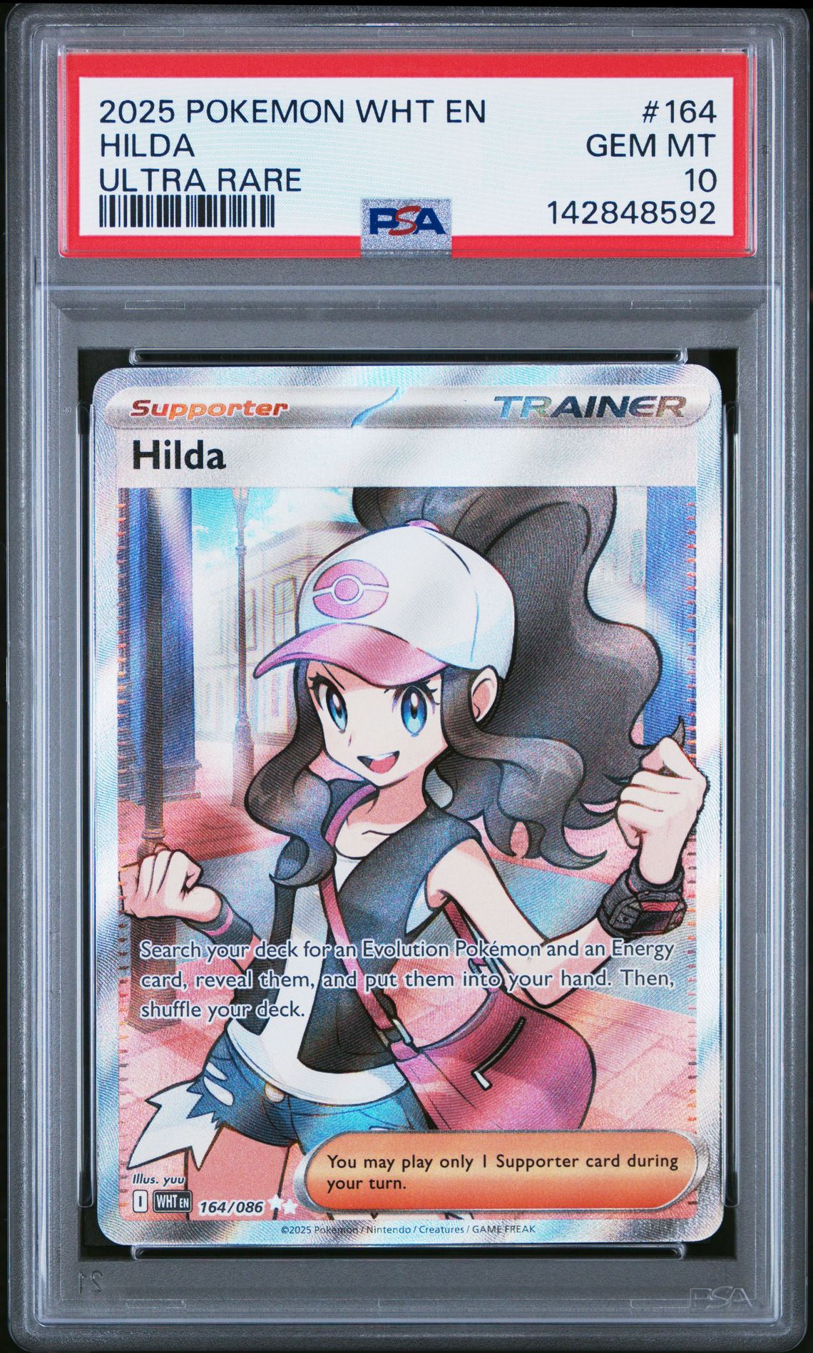 2025 Pokemon POKEMON WHT EN-WHITE FLARE ULTRA RARE #164 Hilda front