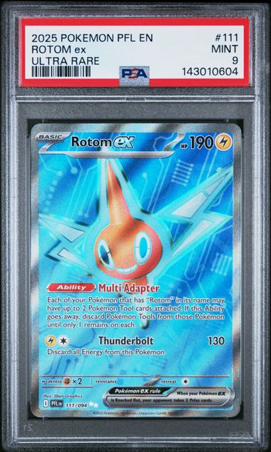 2025 Pokemon ULTRA RARE #111 Rotom front