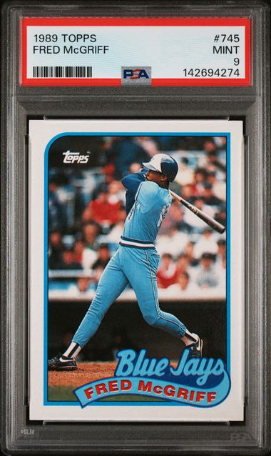 1989 Topps Blue #745 Fred McGriff front