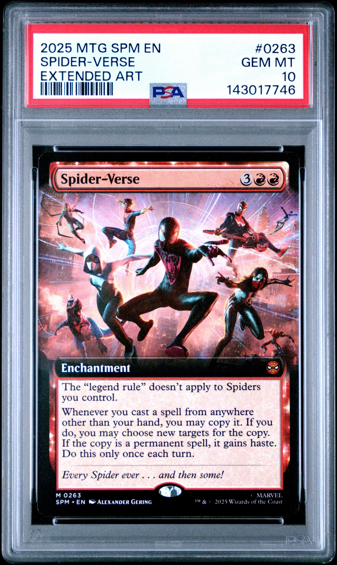 2025 MTG MAGIC THE GATHERING MARVEL'S SPIDER-MAN EXTENDED ART #0263 Spider-Verse front