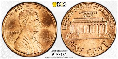 1984 1C Doubled Die Obverse MS68RD