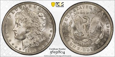 1892-O $1 MS64