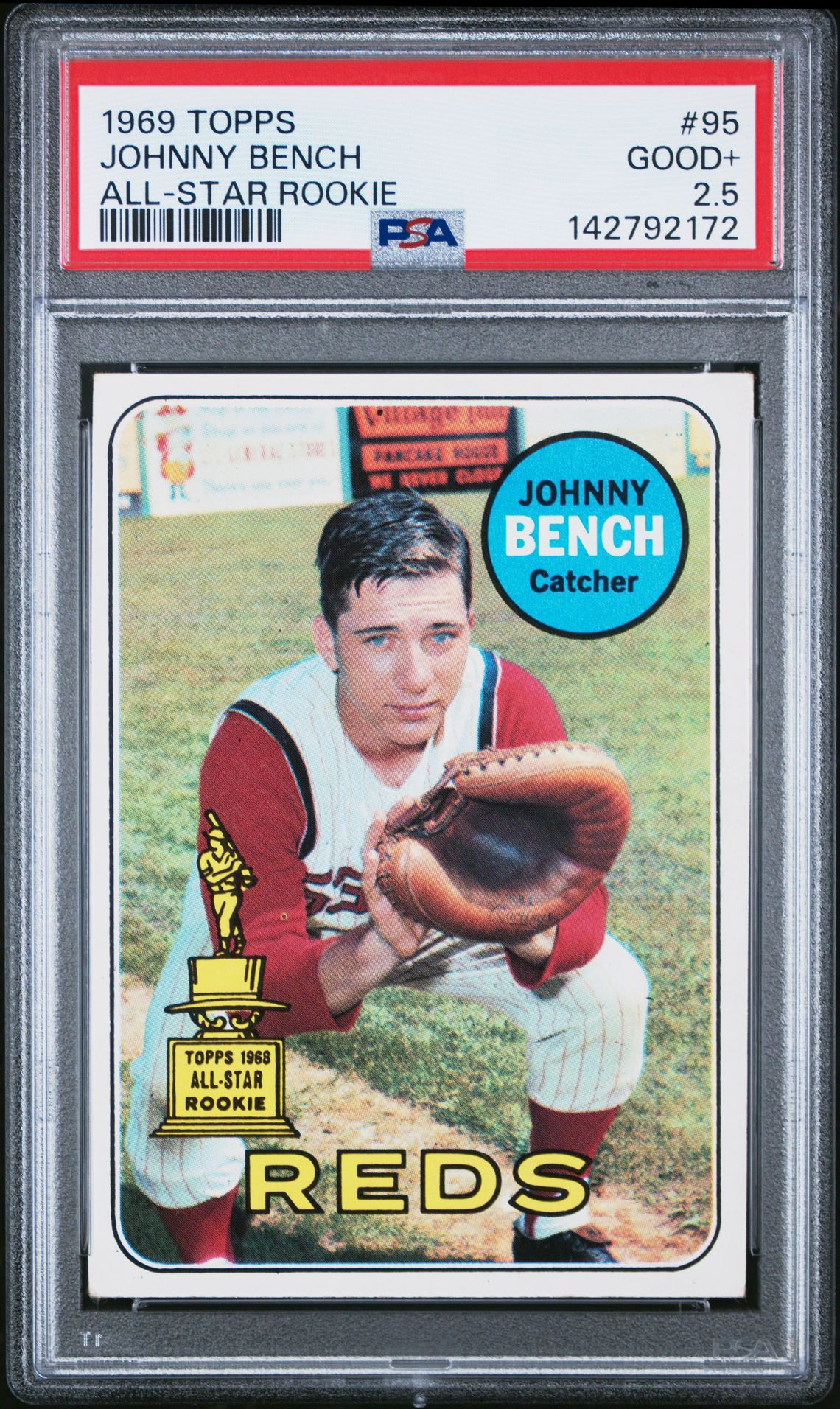 1969 Topps TOPPS ALL-STAR ROOKIE #95 Johnny Bench front