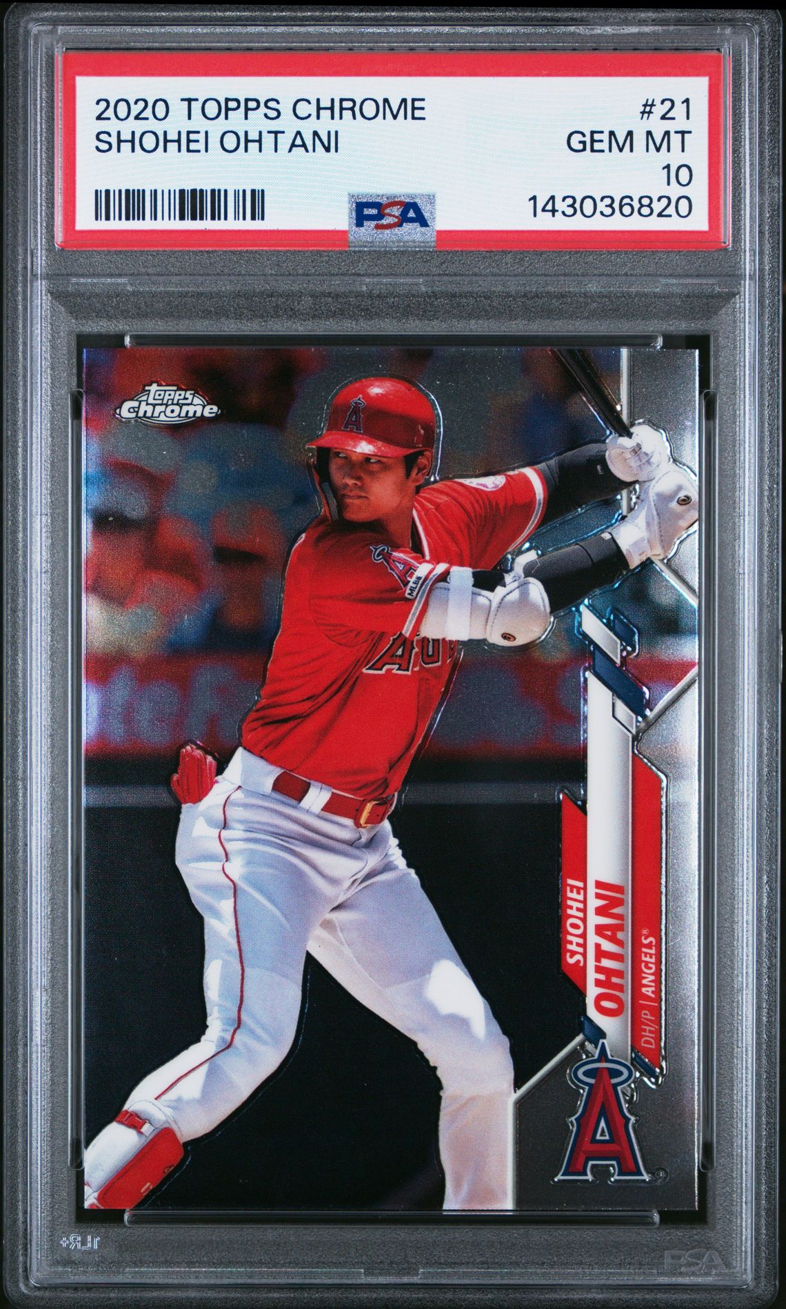 2020 Topps Chrome Shohei Ohtani #21 Gem Mt 10 front