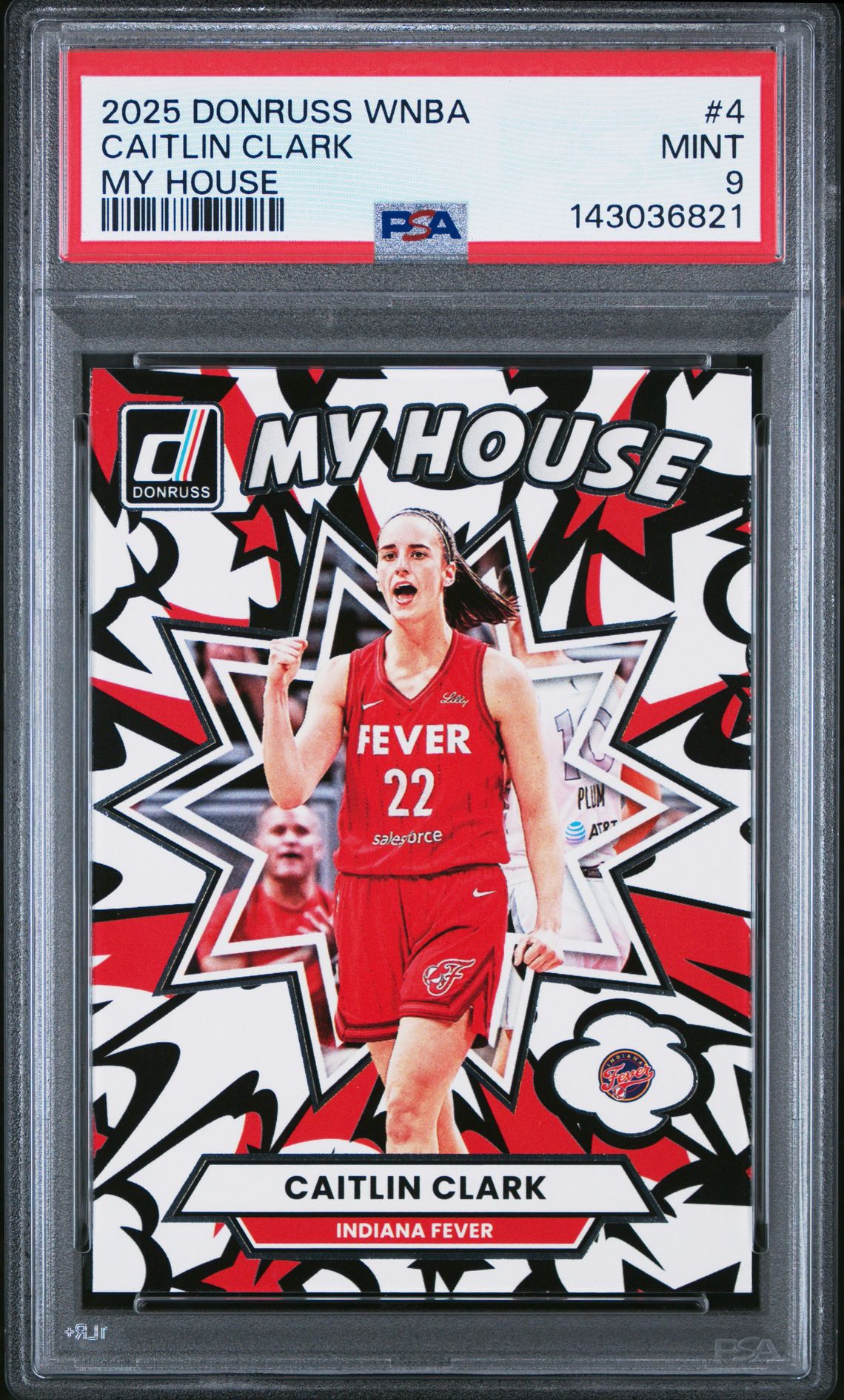 2025 Panini Donruss Wnba My House Caitlin Clark #4 Mint 9 front
