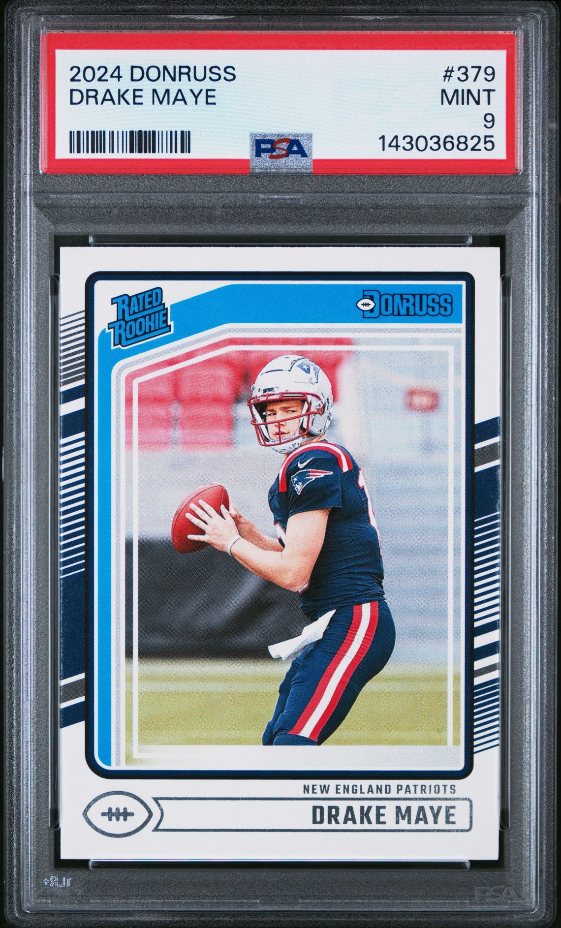 2024 Panini Donruss Drake Maye #379 Mint 9 front