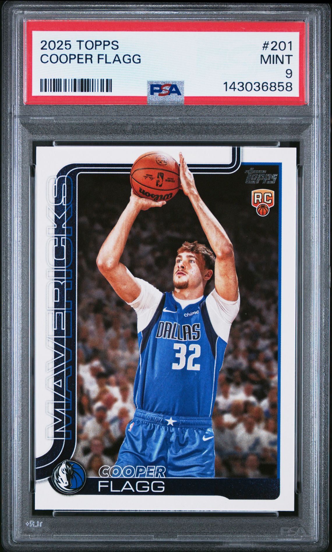 2025 Topps Cooper Flagg #201 Mint 9 front