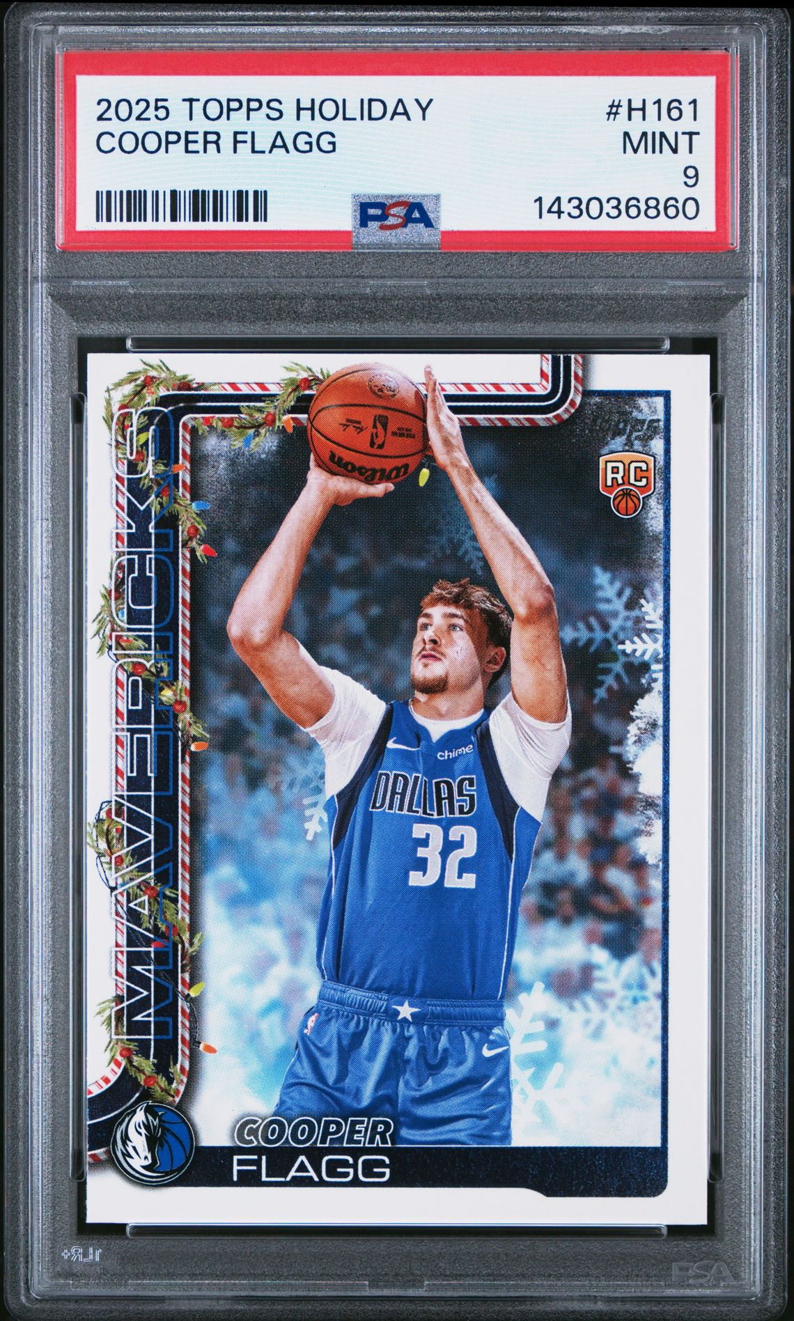 2025 Topps Holiday Cooper Flagg #H161 Mint 9 front