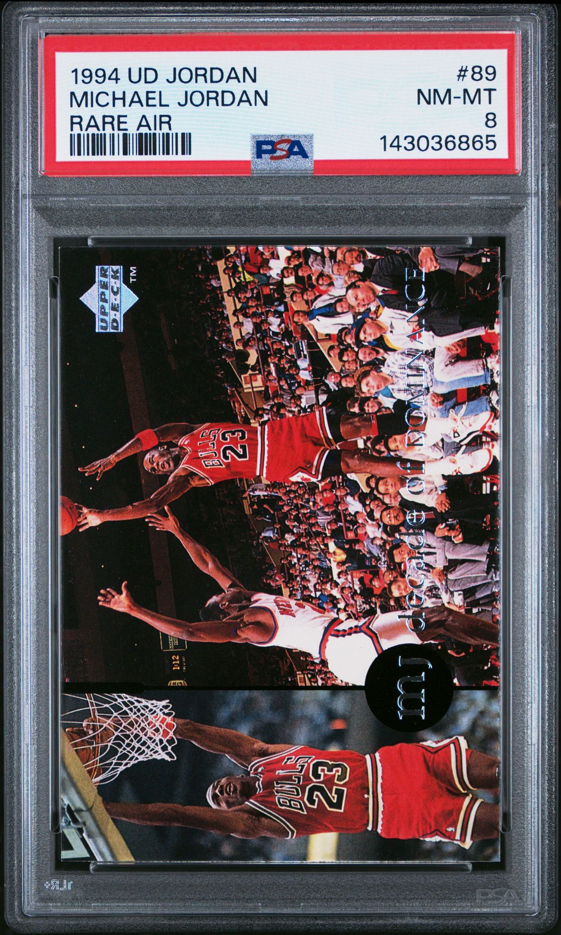 1994 Upper Deck Mj Rare Air Michael Jordan #89 (Rare Air) Nm-Mt 8 front