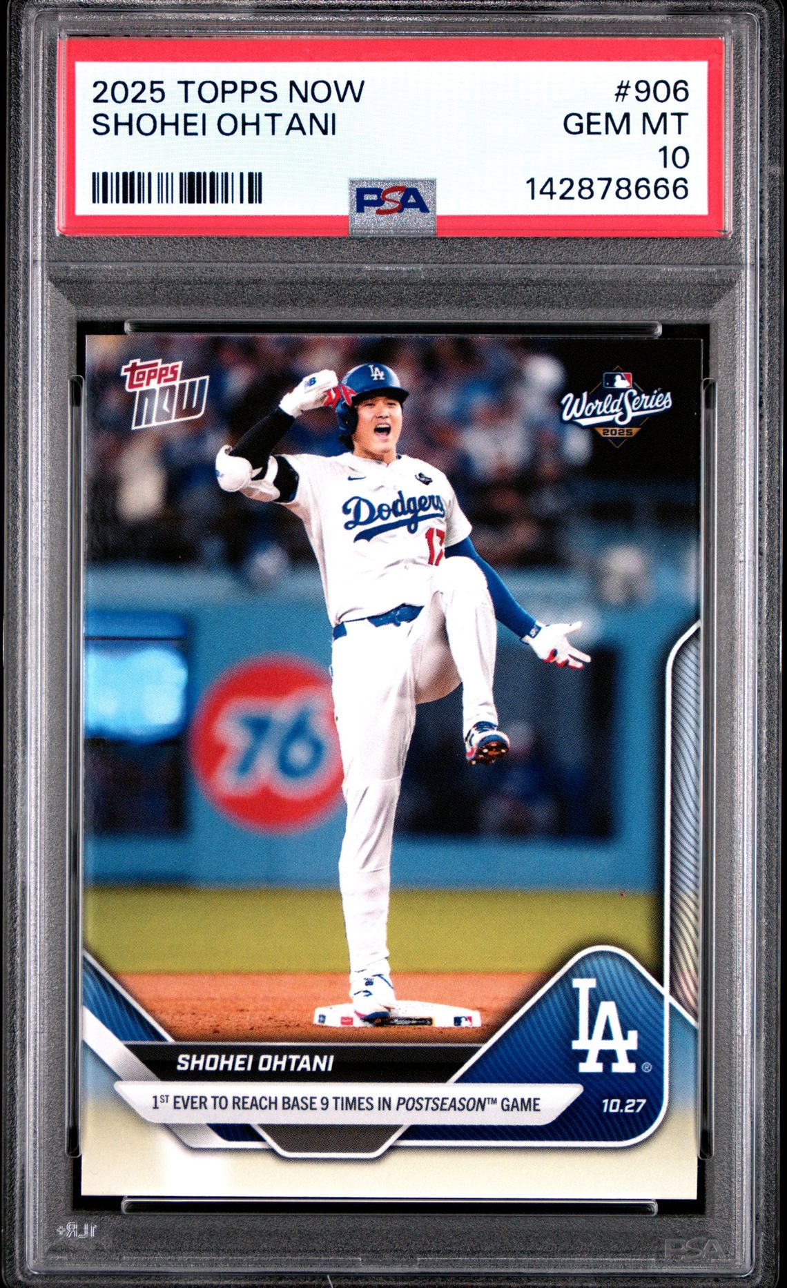 2025 Topps Now Shohei Ohtani #906 Gem Mt 10 front