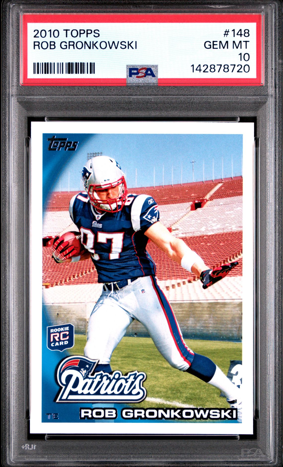 2010 Topps Rob Gronkowski #148 Gem Mt 10 front