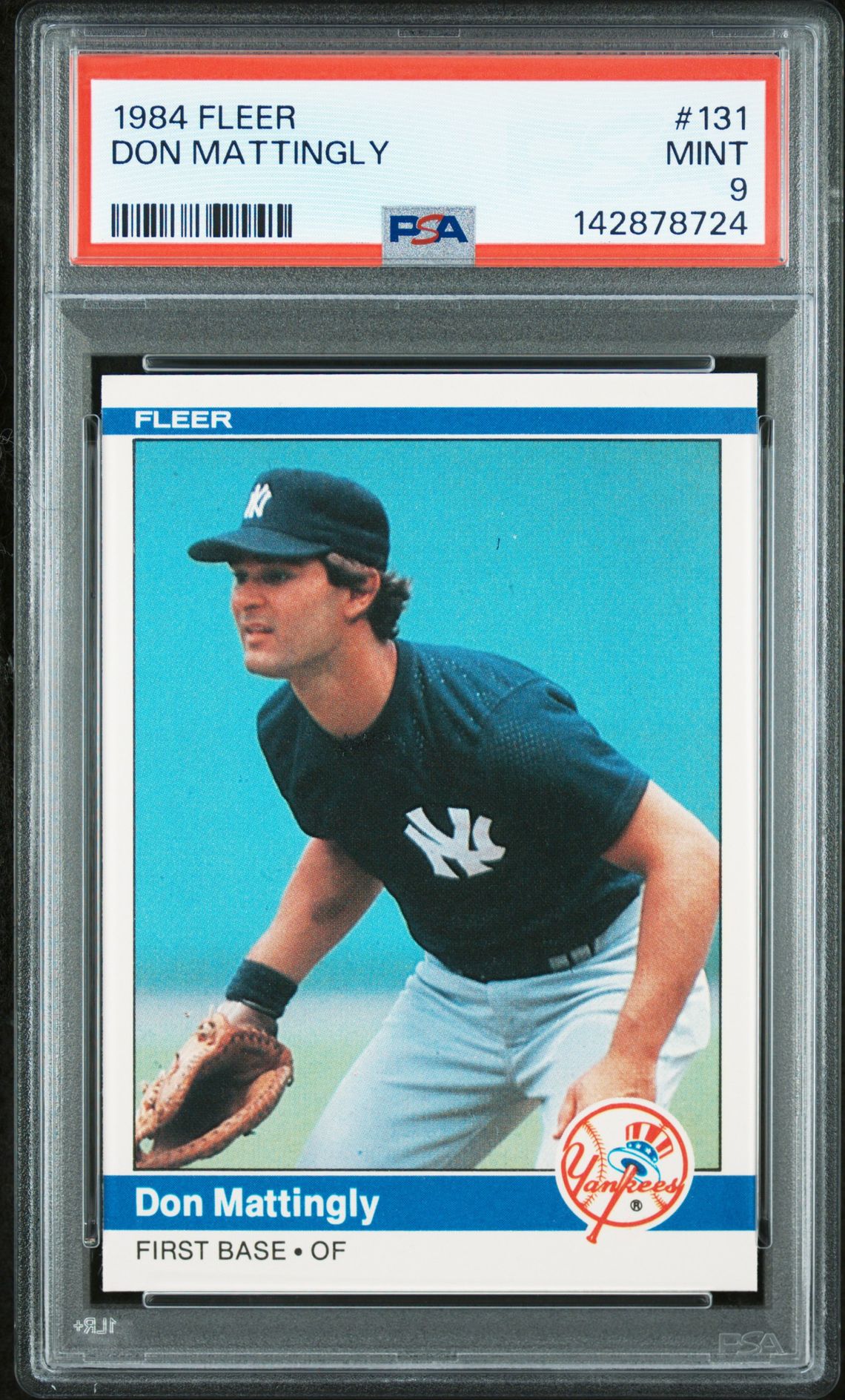 1984 Fleer Don Mattingly #131 Mint 9 front