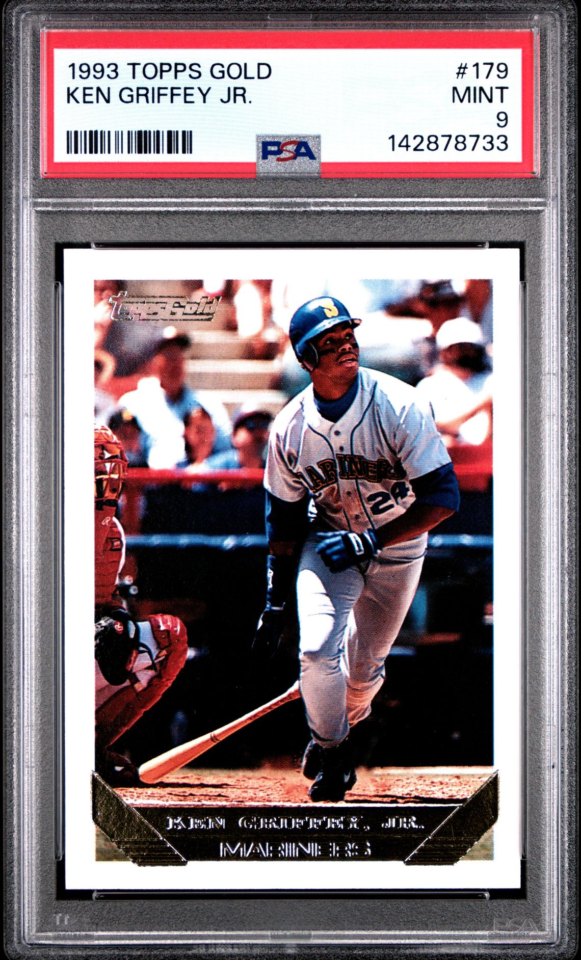 1993 Topps Gold Ken Griffey Jr. #179 Mint 9 front