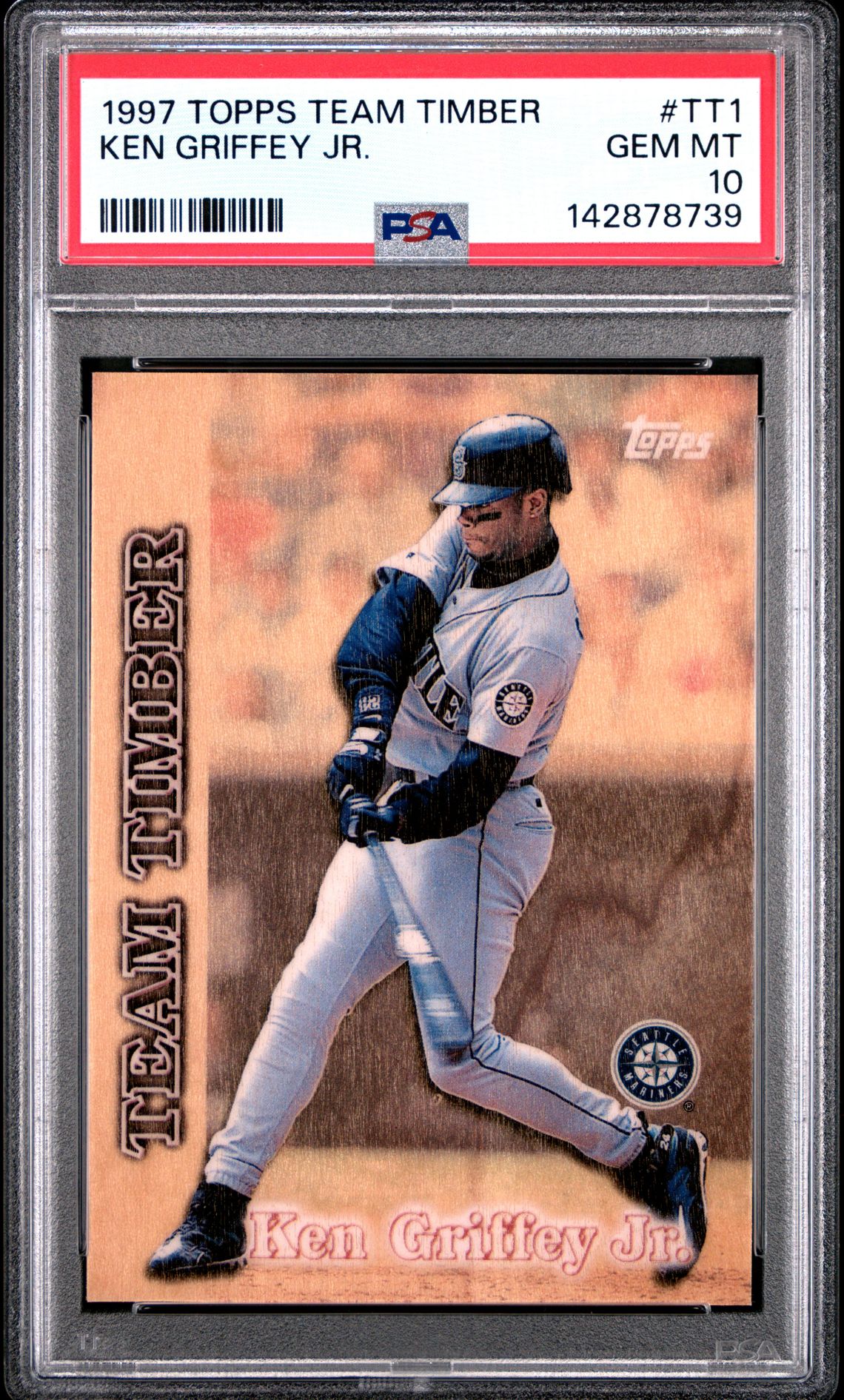 1997 Topps Team Timber Ken Griffey Jr. #Tt1 Gem Mt 10 front