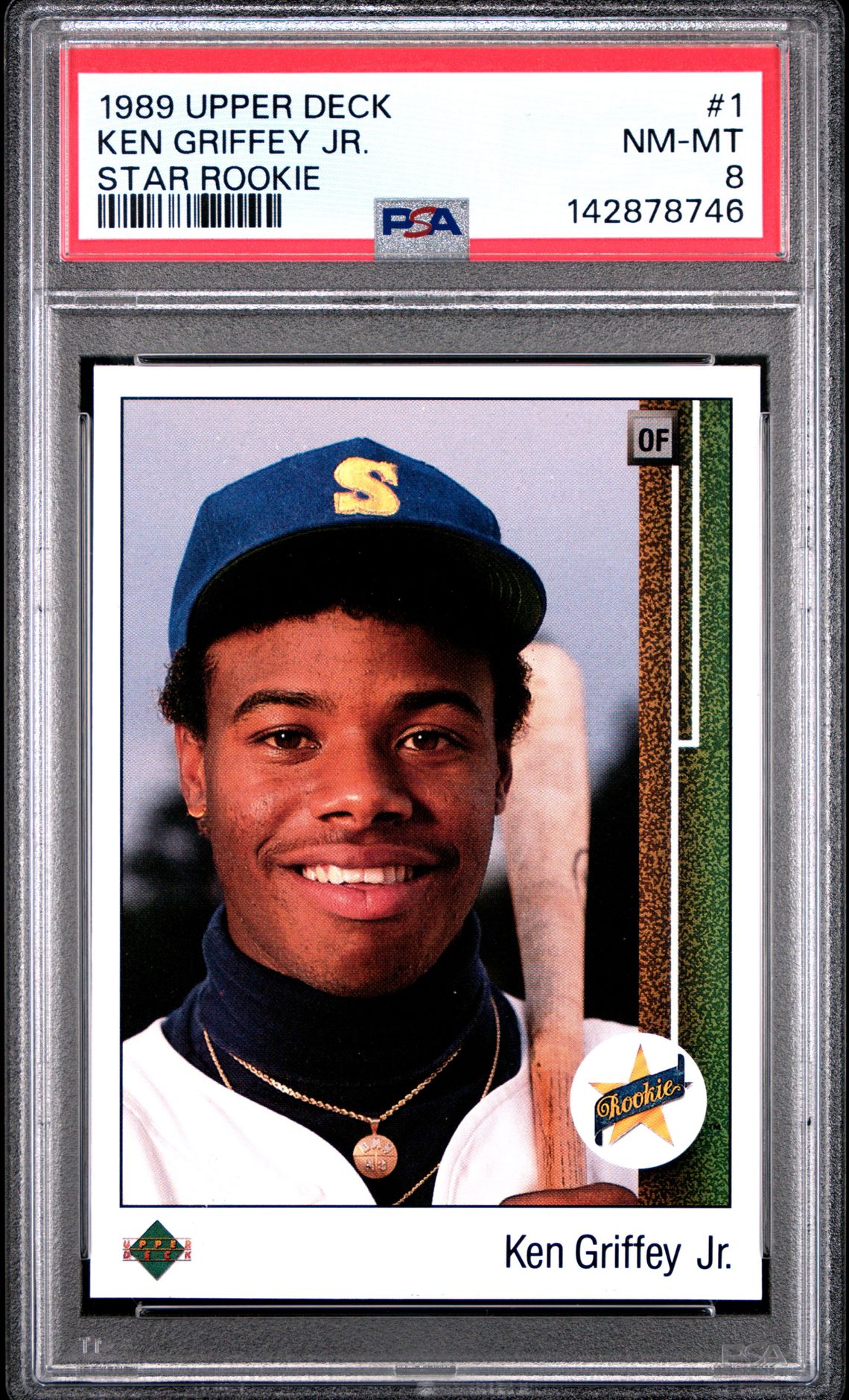 1989 Upper Deck Ken Griffey Jr. #1 (Star Rookie) Nm-Mt 8 front