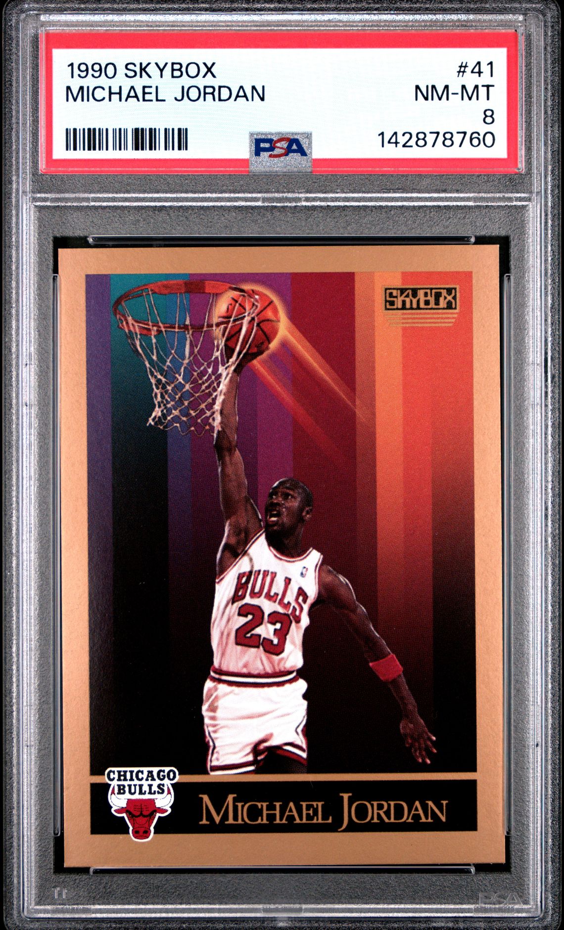 1990 Skybox Michael Jordan #41 Nm-Mt 8 front