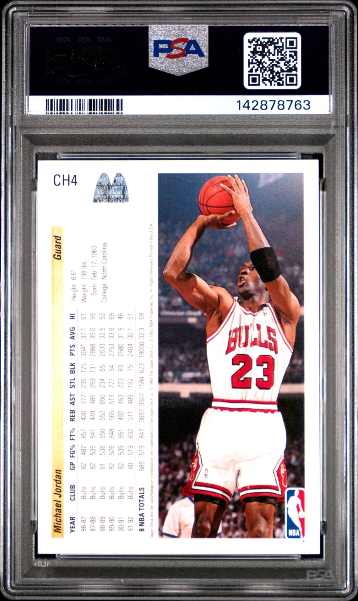 1992 Upper Deck Mcdonald's Michael Jordan #Ch4 (Chicago Bulls) Nm-Mt 8 back