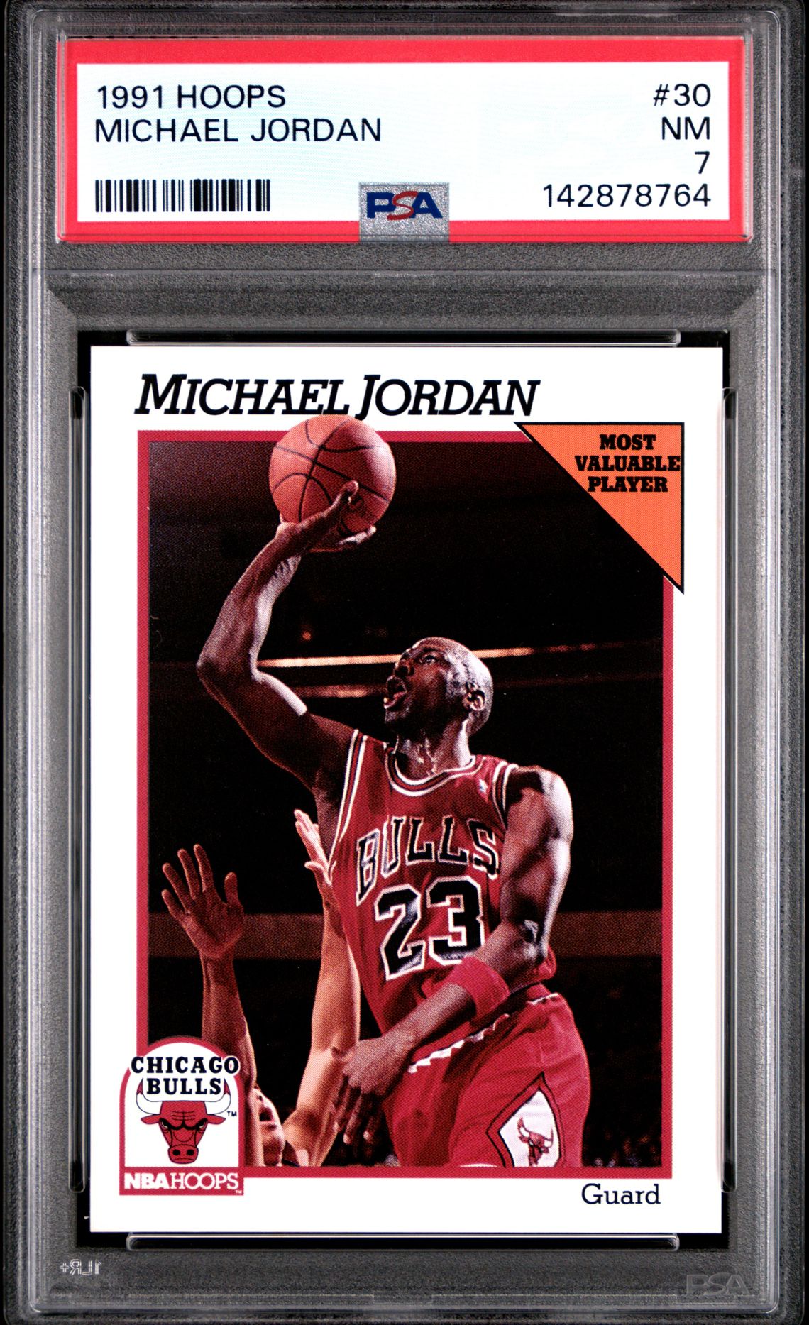 1991 Hoops Michael Jordan #30 Nm 7 front