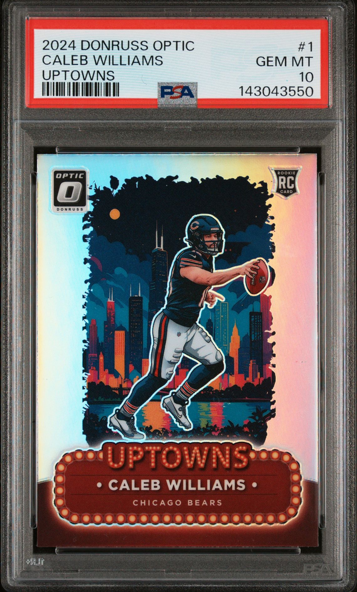 2024 Panini PANINI DONRUSS OPTIC UPTOWNS #1 Caleb Williams front