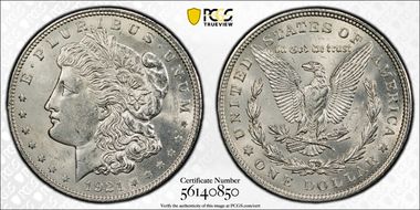 1921 $1 Morgan MS60