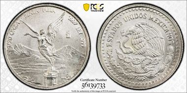 1997-Mo 1/20 oz Libertad Ag MS67