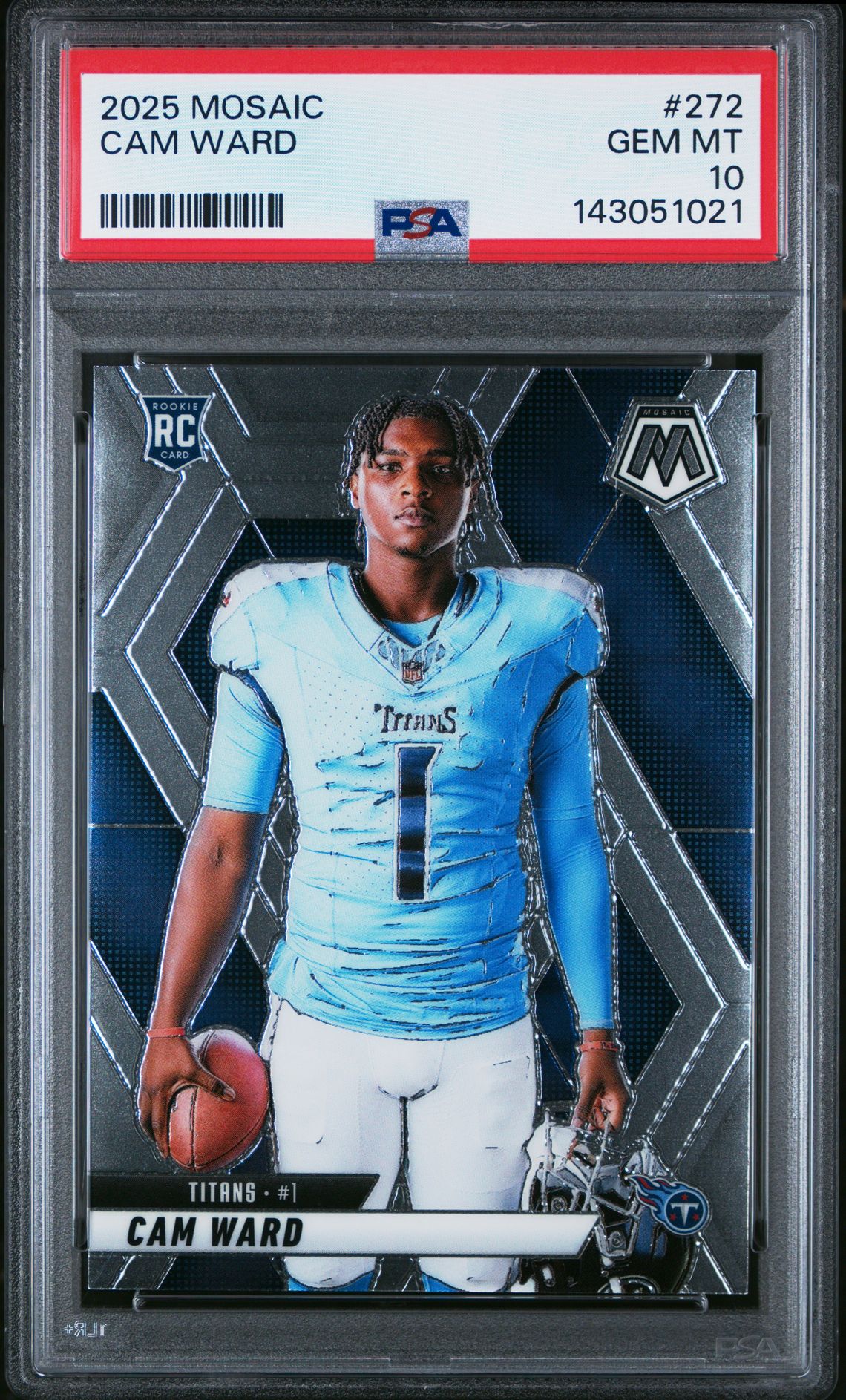 2025 Panini Mosaic Cam Ward #272 Gem Mt 10 front
