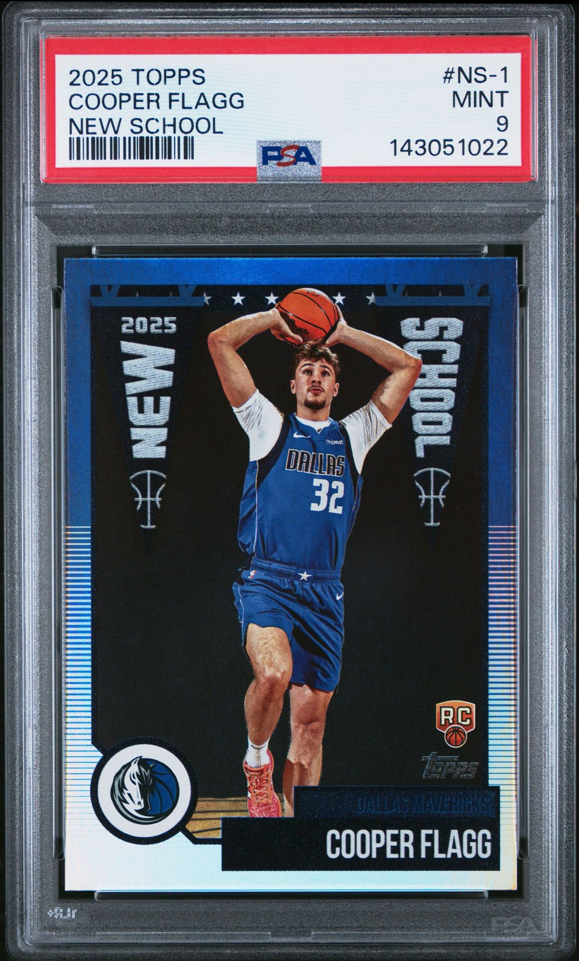 2025 Topps New School Cooper Flagg #Ns-1 Mint 9 front