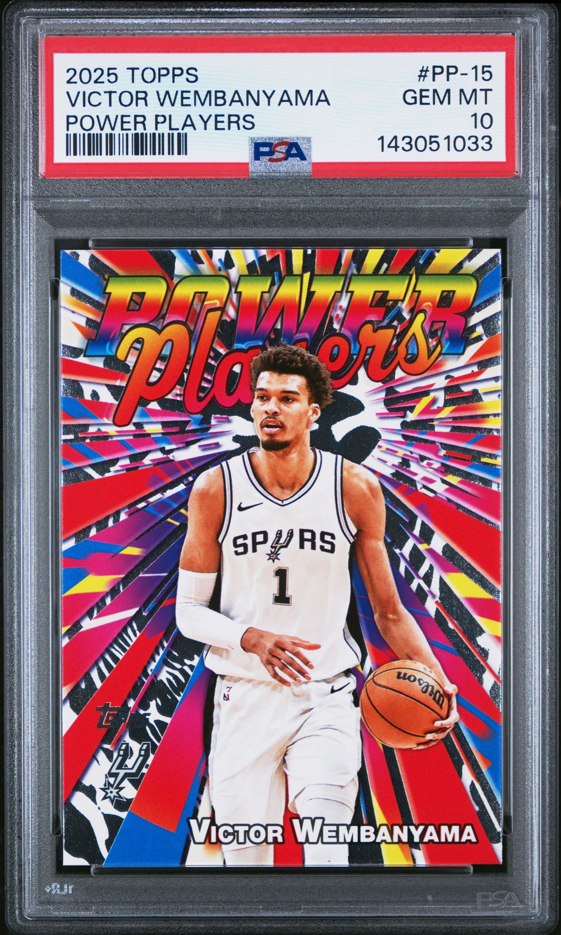 2025 Topps Power Players Victor Wembanyama #Pp-15 Gem Mt 10 front