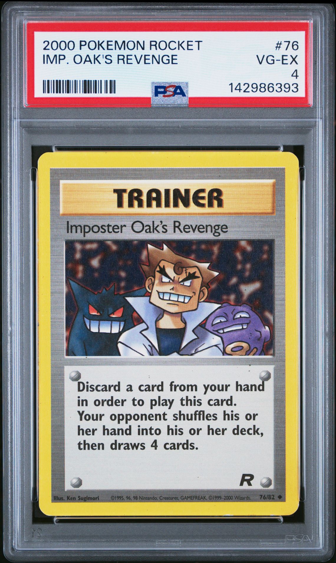 2000 Pokemon POKEMON ROCKET #76 Imp. Oak's Revenge front