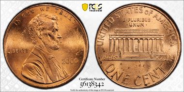 2000 1C "Cheerios" Cent MS66RD