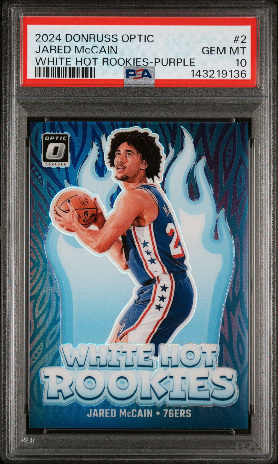 2024 Panini Panini Donruss Optic White Hot Rookies #2 Jared McCain front