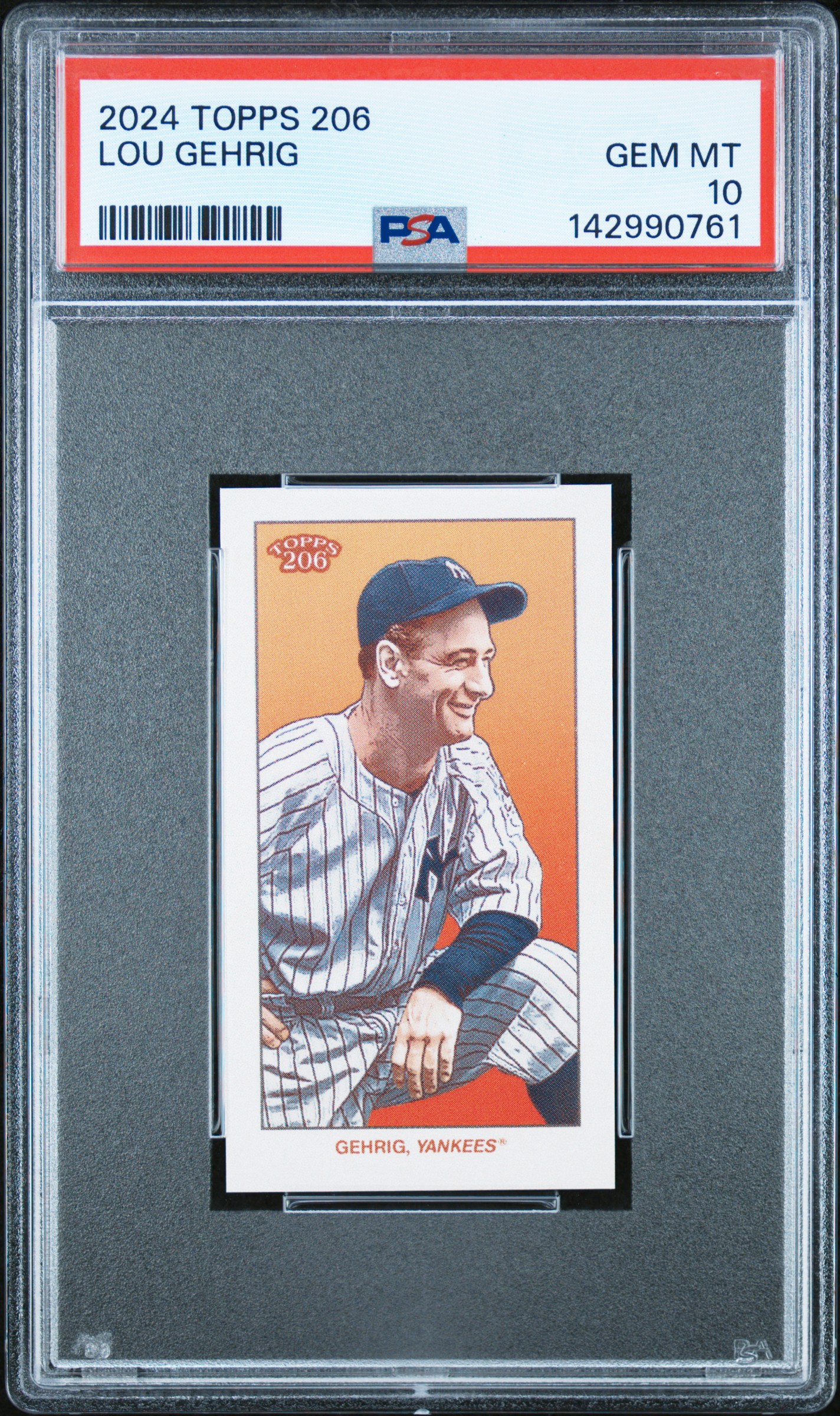 2024 #NA Lou Gehrig PSA 10 Topps 206