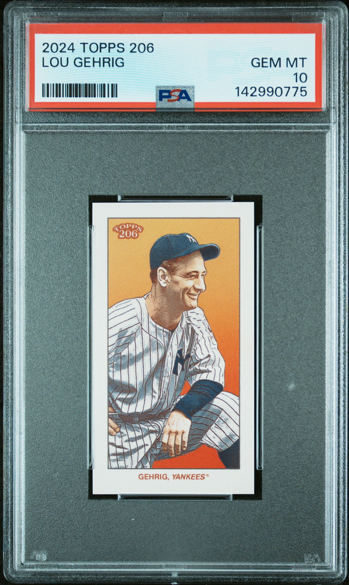 2024 #NA Lou Gehrig PSA 10 Topps 206